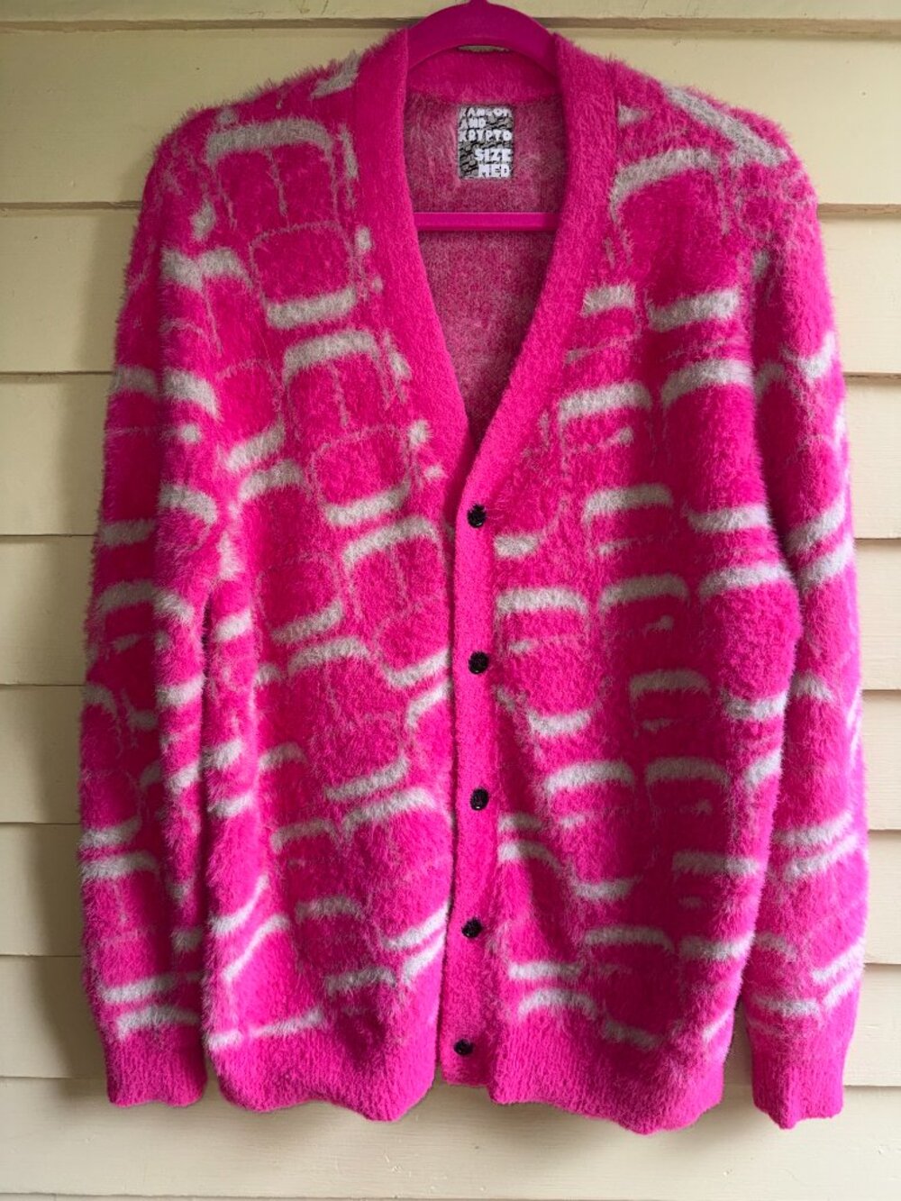 Ransom x Krypto mohair cardigan sweater streetwear